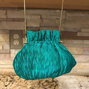 Elegant Green Evening Clutch